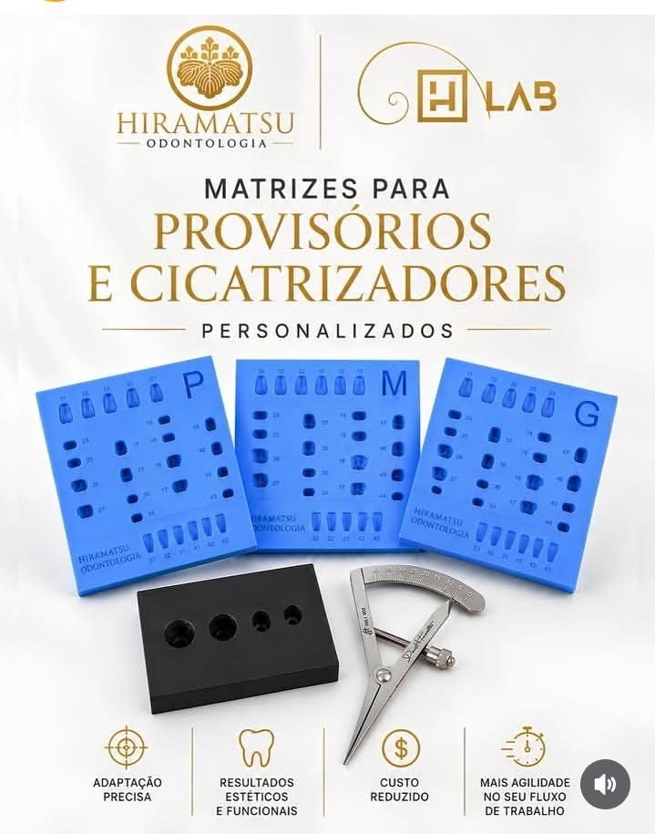 Matrizes para Provisórios e Cicatrizadores Personalizados — Hiramatsu Odontologia